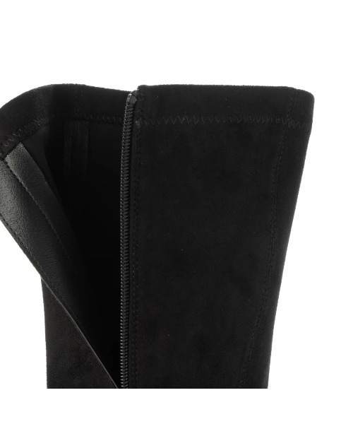 Launa lea（ラウナレア）の「スクエアトゥストレッチロングブーツ(S140)（ブーツ・レディース・アイボリー/ブラック/グレイッシュベージュ/ブラック系その他・S/L/LL/M）」の10枚目の写真