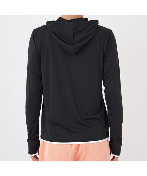 Ocean Pacific（オーシャンパシフィック）の「Ocean Pacific オーシャンパシフィック 水陸両用 水着 UVカット フード付き フルジップ 長袖 パーカー ラッシュガード（ラッシュガード・メンズ・ホワイト/ブラック・M/L/XL）」の15枚目の写真