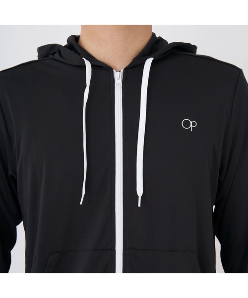 Ocean Pacific（オーシャンパシフィック）の「Ocean Pacific オーシャンパシフィック 水陸両用 水着 UVカット フード付き フルジップ 長袖 パーカー ラッシュガード（ラッシュガード・メンズ・ホワイト/ブラック・M/L/XL）」の16枚目の写真