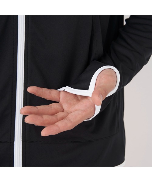 Ocean Pacific（オーシャンパシフィック）の「Ocean Pacific オーシャンパシフィック 水陸両用 水着 UVカット フード付き フルジップ 長袖 パーカー ラッシュガード（ラッシュガード・メンズ・ホワイト/ブラック・M/L/XL）」の17枚目の写真