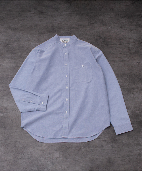 MYSELF ABAHOUSE(マイセルフアバハウス)の「ルーズ オーバー シルエット オックス バンドカラー シャツ(シャツ/ブラウス・メンズ・ホワイト/ピンク/ブルー/ストライプ・S/M/L/XL)」の6枚目の写真