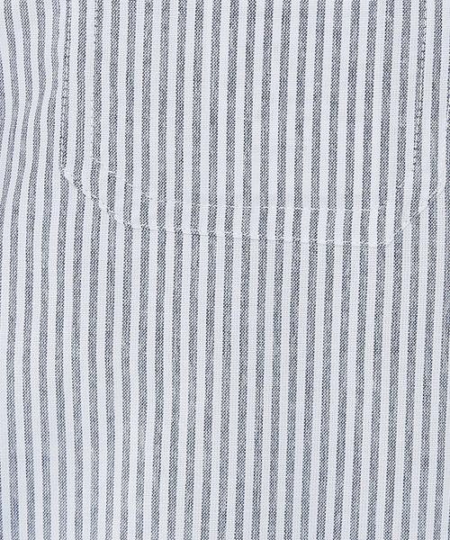 MYSELF ABAHOUSE(マイセルフアバハウス)の「ルーズ オーバー シルエット オックス バンドカラー シャツ(シャツ/ブラウス・メンズ・ホワイト/ピンク/ブルー/ストライプ・S/M/L/XL)」の14枚目の写真