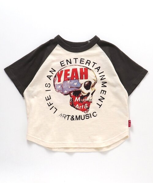 BREEZE（ブリーズ）の「【20周年復刻シリーズ】レジェンドグラフィック ラグランTシャツ（Tシャツ/カットソー・キッズ・アイボリー/オフホワイト/レインボー・140/90/150/120/80/110/130/100）」の7枚目の写真