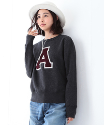 BEAMS BOY | BEAMS BOY / スウェット レタード クルー 15FW(スウェット)