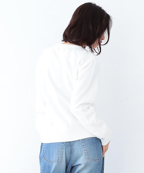 BEAMS BOY（ビームスボーイ）の「BEAMS BOY / スウェット レタード クルー 15FW（スウェット・レディース・ホワイト/チャコールグレー/ブルー・ONE SIZE）」の20枚目の写真
