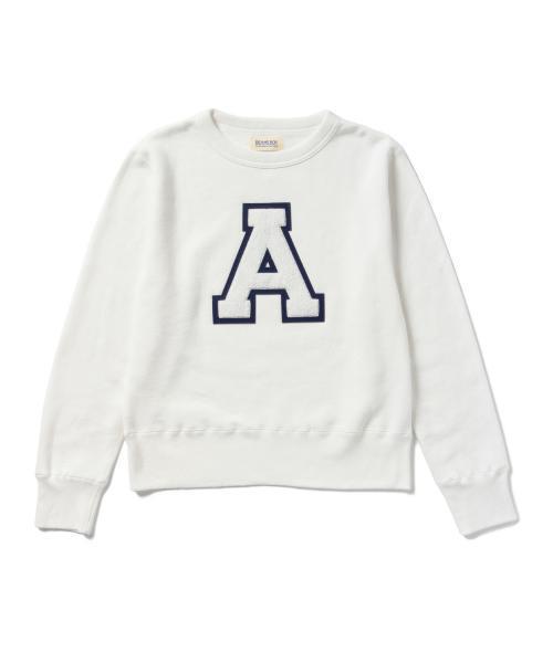 BEAMS BOY（ビームスボーイ）の「BEAMS BOY / スウェット レタード クルー 15FW（スウェット・レディース・ホワイト/チャコールグレー/ブルー・ONE SIZE）」の13枚目の写真
