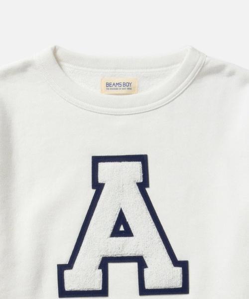 BEAMS BOY（ビームスボーイ）の「BEAMS BOY / スウェット レタード クルー 15FW（スウェット・レディース・ホワイト/チャコールグレー/ブルー・ONE SIZE）」の14枚目の写真