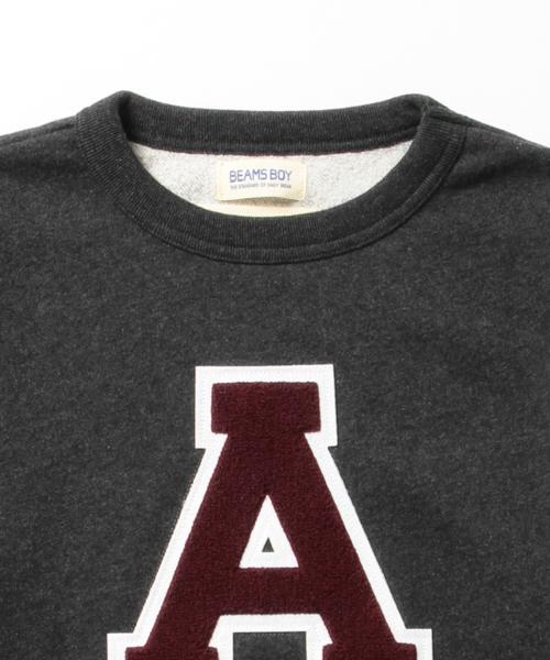 BEAMS BOY（ビームスボーイ）の「BEAMS BOY / スウェット レタード クルー 15FW（スウェット・レディース・ホワイト/チャコールグレー/ブルー・ONE SIZE）」の6枚目の写真