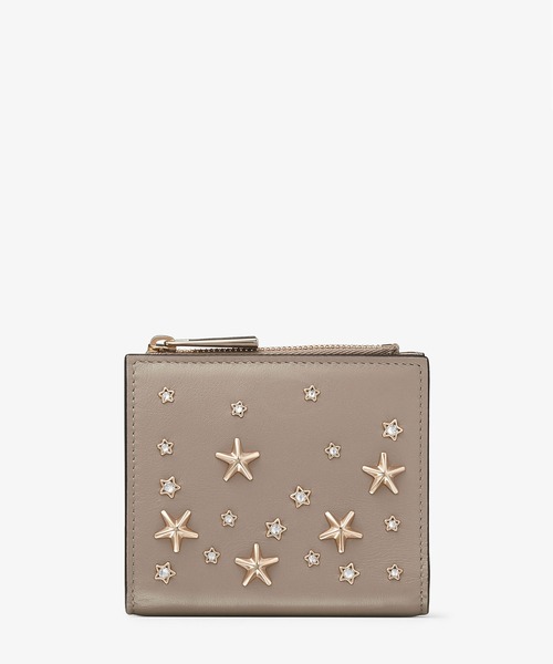 JIMMY CHOO（ジミーチュウ）の「HANNI（財布・レディース・ブラック/パープル/ベージュ・ONE SIZE）」の2枚目の写真