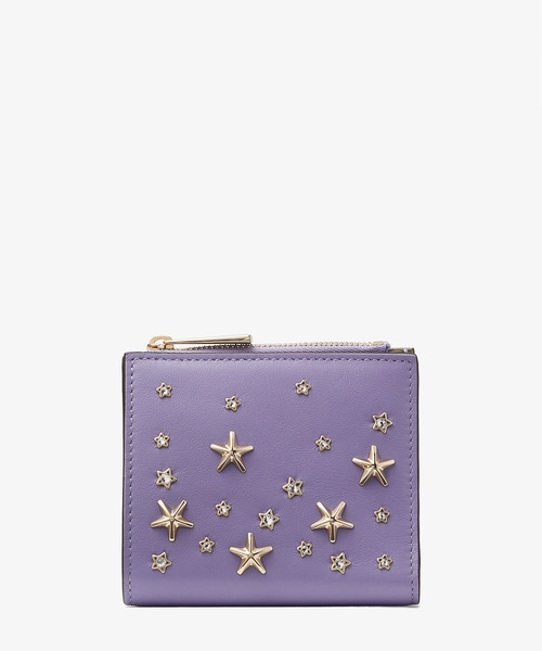 JIMMY CHOO（ジミーチュウ）の「HANNI（財布・レディース・ブラック/パープル/ベージュ・ONE SIZE）」の3枚目の写真