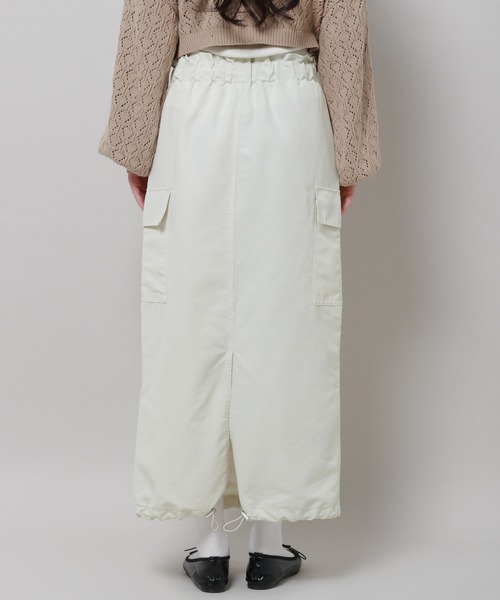 3.3 Field Trip （3.3フィールドトリップ）の「3.3 Field Trip／ドロストカーゴスカート 2979230（スカート・レディース・アイボリー/ブラック/ブルー・FREE）」の18枚目の写真