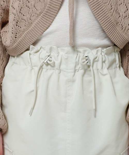 3.3 Field Trip （3.3フィールドトリップ）の「3.3 Field Trip／ドロストカーゴスカート 2979230（スカート・レディース・アイボリー/ブラック/ブルー・FREE）」の20枚目の写真