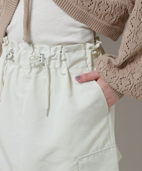 3.3 Field Trip （3.3フィールドトリップ）の「3.3 Field Trip／ドロストカーゴスカート 2979230（スカート・レディース・アイボリー/ブラック/ブルー・FREE）」の21枚目の写真