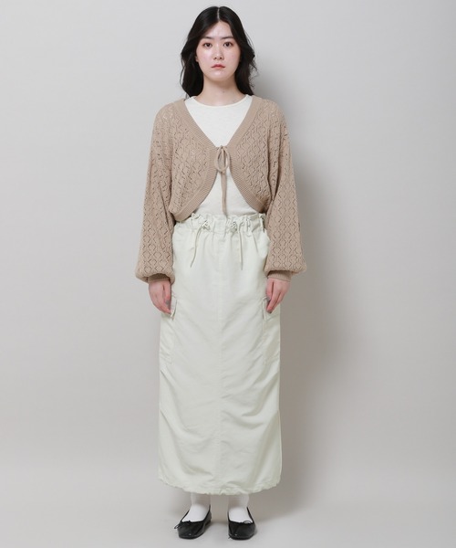 3.3 Field Trip （3.3フィールドトリップ）の「3.3 Field Trip／ドロストカーゴスカート 2979230（スカート・レディース・アイボリー/ブラック/ブルー・FREE）」の15枚目の写真