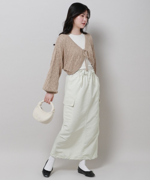 3.3 Field Trip （3.3フィールドトリップ）の「3.3 Field Trip／ドロストカーゴスカート 2979230（スカート・レディース・アイボリー/ブラック/ブルー・FREE）」の11枚目の写真