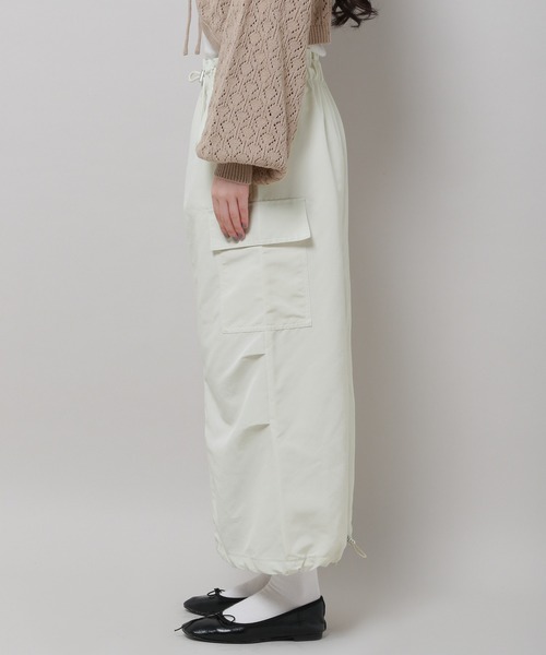 3.3 Field Trip （3.3フィールドトリップ）の「3.3 Field Trip／ドロストカーゴスカート 2979230（スカート・レディース・アイボリー/ブラック/ブルー・FREE）」の17枚目の写真