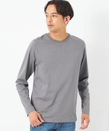 green label relaxing | スパニッシュピマ ミックス クルーネック 長袖 カットソー(Tシャツ/カットソー)