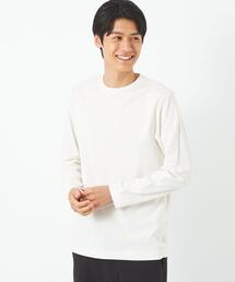 green label relaxing | スパニッシュピマ ミックス クルーネック 長袖 カットソー(Tシャツ/カットソー)