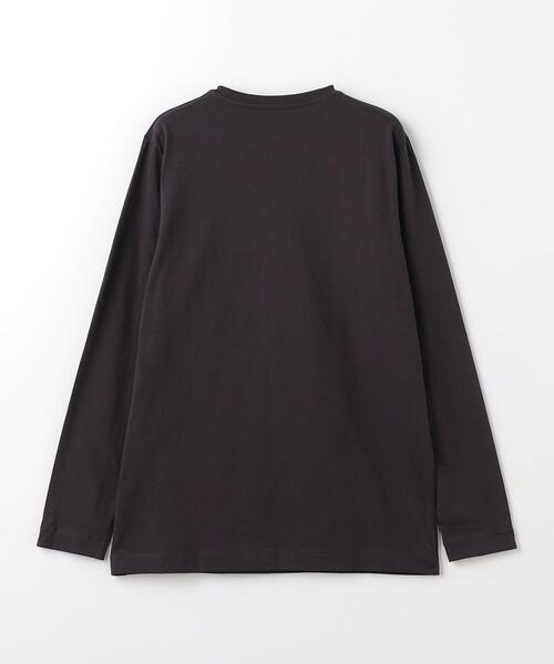 green label relaxing（グリーンレーベルリラクシング）の「スパニッシュピマ ミックス クルーネック 長袖 カットソー（Tシャツ/カットソー・メンズ・グレー/ホワイト/ダークグレー・M/XL/S/XXL/L）」の9枚目の写真