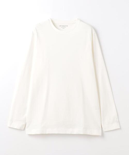 green label relaxing（グリーンレーベルリラクシング）の「スパニッシュピマ ミックス クルーネック 長袖 カットソー（Tシャツ/カットソー・メンズ・グレー/ホワイト/ダークグレー・M/XL/S/XXL/L）」の14枚目の写真