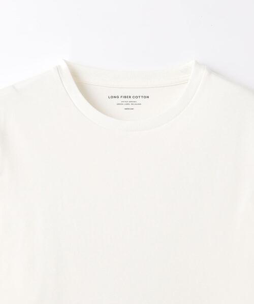 green label relaxing（グリーンレーベルリラクシング）の「スパニッシュピマ ミックス クルーネック 長袖 カットソー（Tシャツ/カットソー・メンズ・グレー/ホワイト/ダークグレー・M/XL/S/XXL/L）」の16枚目の写真
