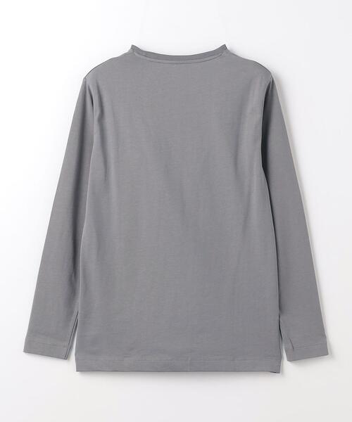green label relaxing（グリーンレーベルリラクシング）の「スパニッシュピマ ミックス クルーネック 長袖 カットソー（Tシャツ/カットソー・メンズ・グレー/ホワイト/ダークグレー・M/XL/S/XXL/L）」の19枚目の写真