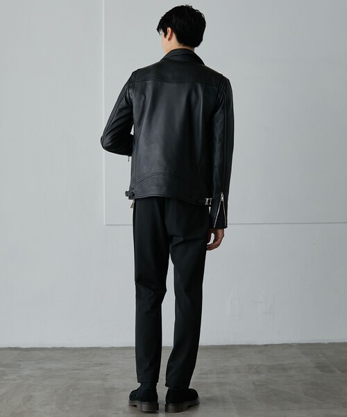UNITED TOKYO(ユナイテッドトウキョウ)の「ラムレザーダブルジャケット(ライダースジャケット・メンズ・ブラック・2/1/3/4)」の4枚目の写真