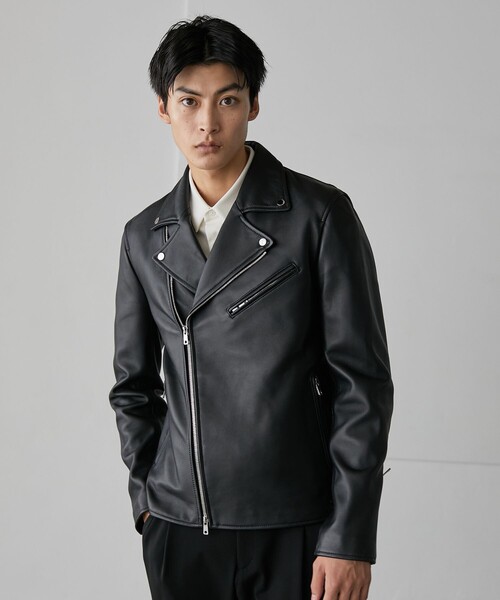 UNITED TOKYO(ユナイテッドトウキョウ)の「ラムレザーダブルジャケット(ライダースジャケット・メンズ・ブラック・2/1/3/4)」の7枚目の写真