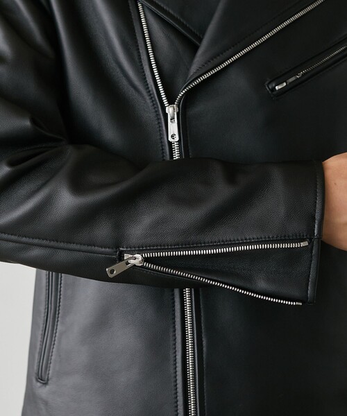 UNITED TOKYO(ユナイテッドトウキョウ)の「ラムレザーダブルジャケット(ライダースジャケット・メンズ・ブラック・2/1/3/4)」の17枚目の写真