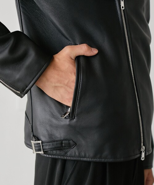UNITED TOKYO(ユナイテッドトウキョウ)の「ラムレザーダブルジャケット(ライダースジャケット・メンズ・ブラック・2/1/3/4)」の18枚目の写真