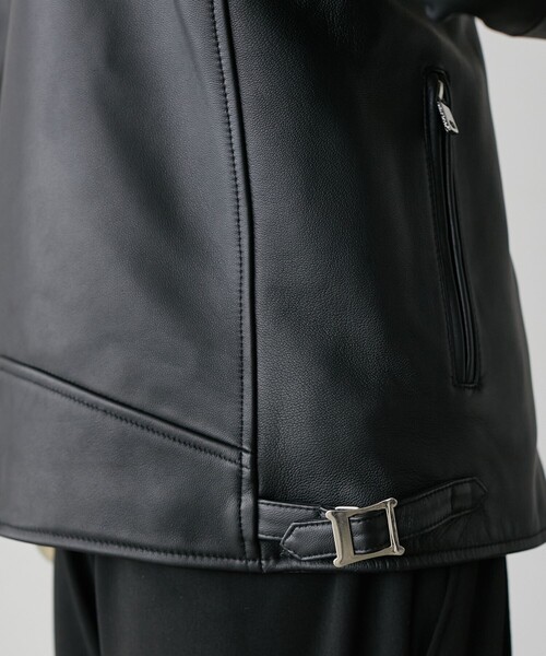 UNITED TOKYO(ユナイテッドトウキョウ)の「ラムレザーダブルジャケット(ライダースジャケット・メンズ・ブラック・2/1/3/4)」の20枚目の写真