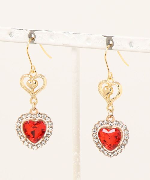 tone（トーン）の「【fuwari】ビジューハート　サージカルステンレス　ピアス(MA)（ピアス（両耳用）・レディース・イエロー/レッド/ライトグリーン/ライトブルー/パープル/グリーン/ブルー/その他・FREE）」の13枚目の写真