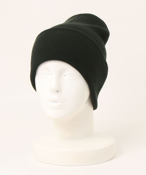 RIVER UP（リバーアップ）の「★RIVER UP★ ACRYLIC PLAIN WATCH CAP（ニットキャップ/ビーニー・レディース・ブラック/ダークグリーン/マスタード/オフホワイト・FREE）」の3枚目の写真