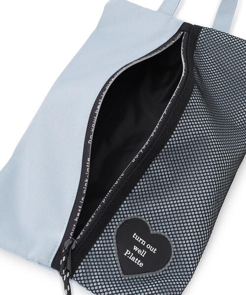 PINK-latte（ピンクラテ）の「【スクールグッズ】上履きケース（その他・キッズ・ブラック/ライトブルー/ライトパープル・00）」の8枚目の写真