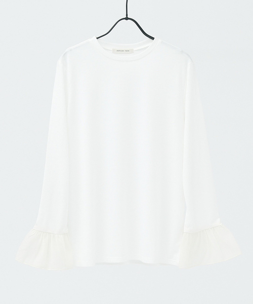 abahouse mavie（アバハウスマヴィ）の「シアーコンビ・レイヤードインナー（Tシャツ/カットソー・レディース・ブラック/ブラック系その他/ホワイト系その他/ベージュ/ホワイト・フリー）」の3枚目の写真