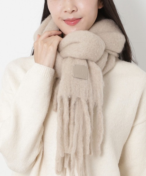 FURLA 未使用マフラー FURLA マフラー ストール 「WEB限定」マフラー 大判 ”ウール100