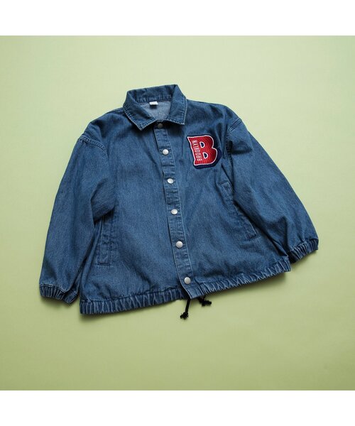 BREEZE（ブリーズ）の「【WEB限定】ワッペンデニムコーチジャケット_ジュニア（デニムジャケット・キッズ・ブルー・160/120/150/130/140）」の2枚目の写真