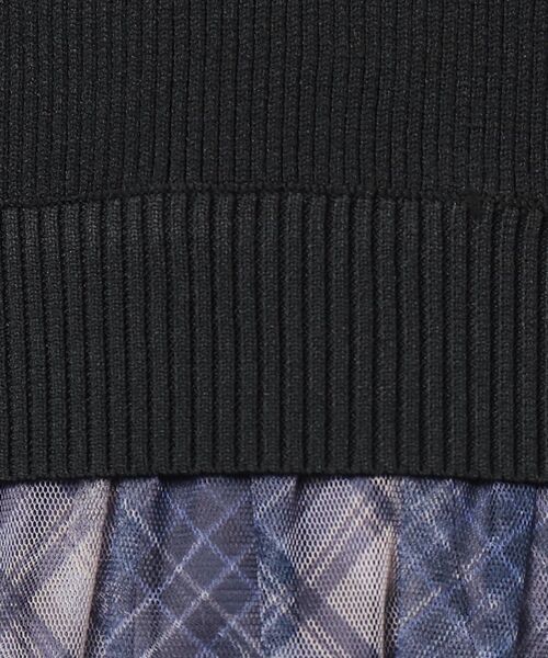 grove（グローブ）の「◆チュールドッキングニットワンピース（ワンピース・レディース・ブラック系1/アイボリー/ブラウン系その他・01/02/03/04/05）」の11枚目の写真