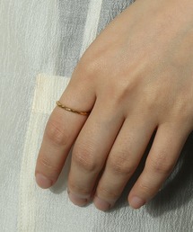 金属アレルギー対応 シンプル華奢デザインリング 11号 サージカルステンレス