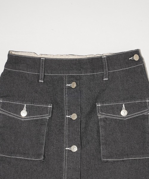 MILKFED.（ミルクフェド）の「MINI CULOTTES（デニムパンツ・レディース・ブラック/ピンク/グレー・M/S）」の14枚目の写真