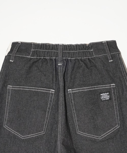 MILKFED.（ミルクフェド）の「MINI CULOTTES（デニムパンツ・レディース・ブラック/ピンク/グレー・M/S）」の15枚目の写真