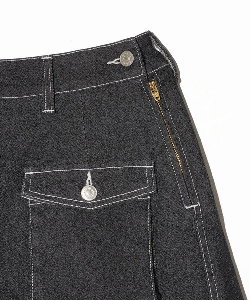 MILKFED.（ミルクフェド）の「MINI CULOTTES（デニムパンツ・レディース・ブラック/ピンク/グレー・M/S）」の7枚目の写真