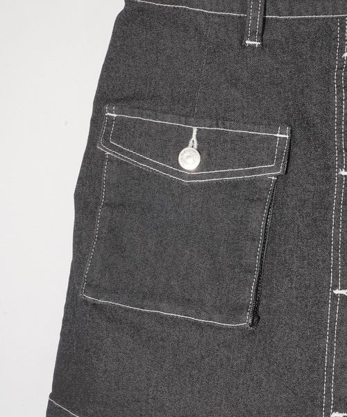 MILKFED.（ミルクフェド）の「MINI CULOTTES（デニムパンツ・レディース・ブラック/ピンク/グレー・M/S）」の8枚目の写真