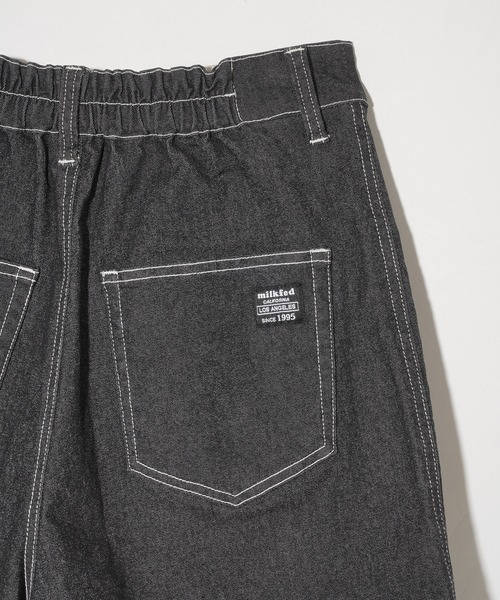 MILKFED.（ミルクフェド）の「MINI CULOTTES（デニムパンツ・レディース・ブラック/ピンク/グレー・M/S）」の11枚目の写真