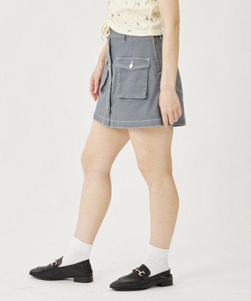 MILKFED.（ミルクフェド）の「MINI CULOTTES（デニムパンツ・レディース・ブラック/ピンク/グレー・M/S）」の17枚目の写真