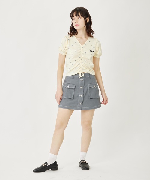 MILKFED.（ミルクフェド）の「MINI CULOTTES（デニムパンツ・レディース・ブラック/ピンク/グレー・M/S）」の19枚目の写真