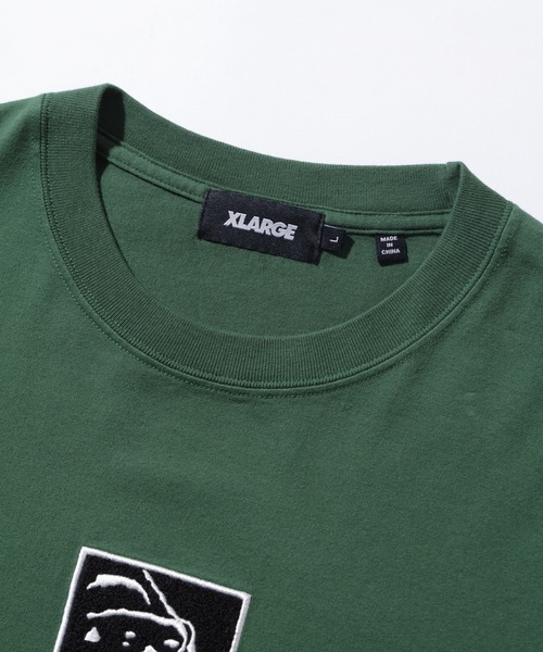 XLARGE(エクストララージ)の「【販売終了】SQUARE OG S/S TEE(Tシャツ/カットソー・メンズ・グリーン/ネイビー/ブラック/ホワイト・M/S/XL/L)」の6枚目の写真