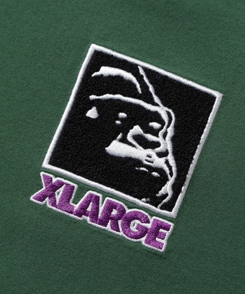XLARGE(エクストララージ)の「【販売終了】SQUARE OG S/S TEE(Tシャツ/カットソー・メンズ・グリーン/ネイビー/ブラック/ホワイト・M/S/XL/L)」の7枚目の写真