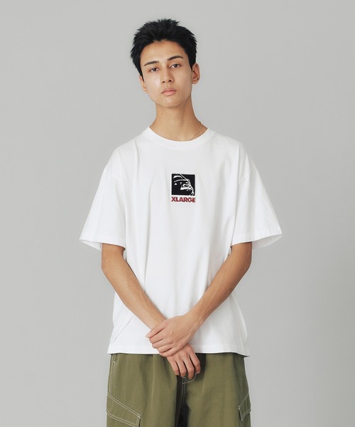 XLARGE(エクストララージ)の「【販売終了】SQUARE OG S/S TEE(Tシャツ/カットソー・メンズ・グリーン/ネイビー/ブラック/ホワイト・M/S/XL/L)」の16枚目の写真