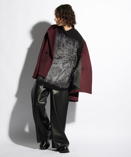 HARE（ハレ）の「フロントダークフラワープリントシャツ(HARE)（シャツ/ブラウス・メンズ・ブラック/ホワイト・FREE）」の6枚目の写真